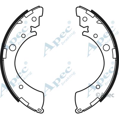 APEC BRAKING Bremžu loku komplekts SHU573